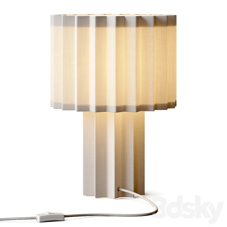 Folkform for Orsjo Belysning Plisse Table Lamp 3D Model