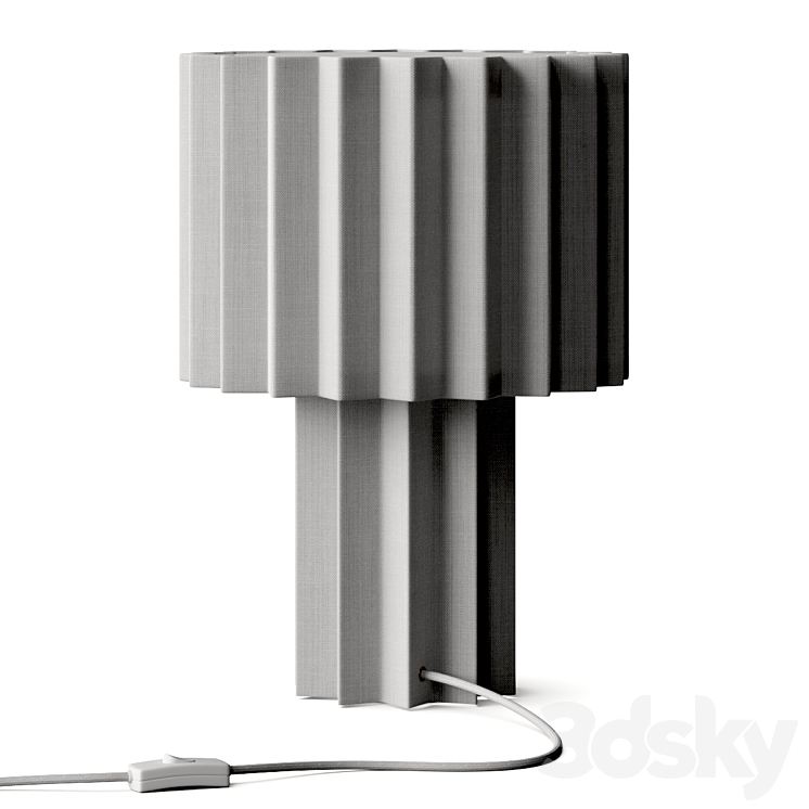 Folkform for Orsjo Belysning Plisse Table Lamp 3DS Max Model - thumbnail 2