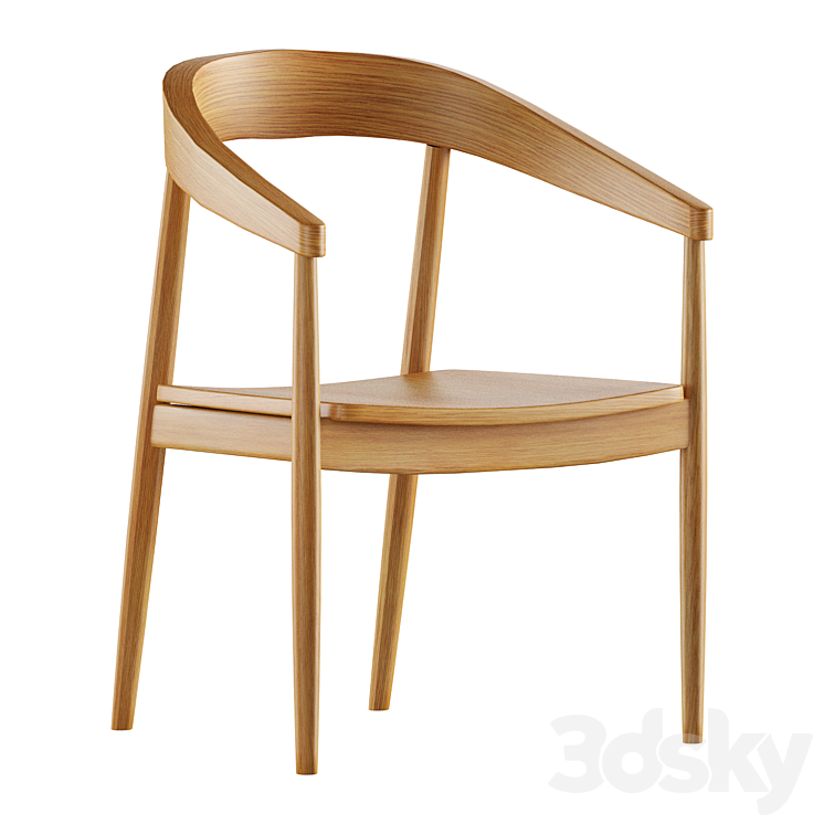 Galb dining chair 3DS Max Model - thumbnail 2