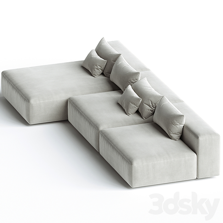 Eleonore 360x170cm modular sofa 3D Model Free