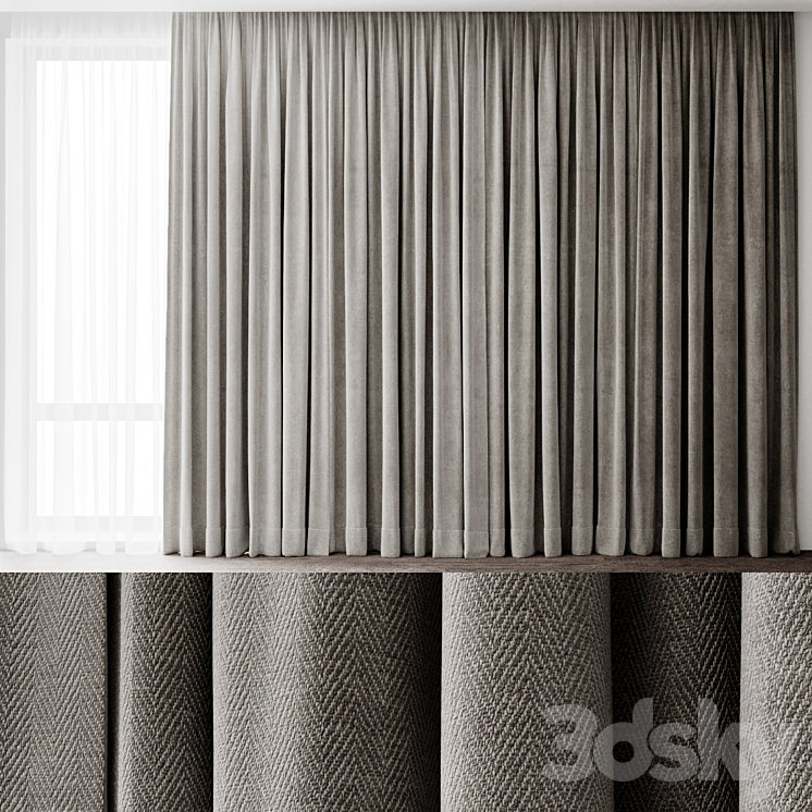Curtains 7 3D Model