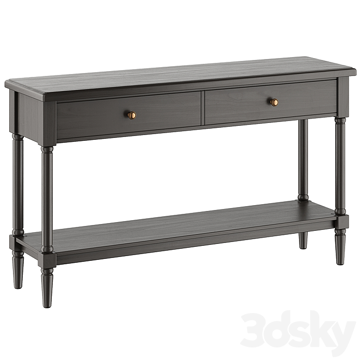 Console with drawers and shelf BLUES 3D Model