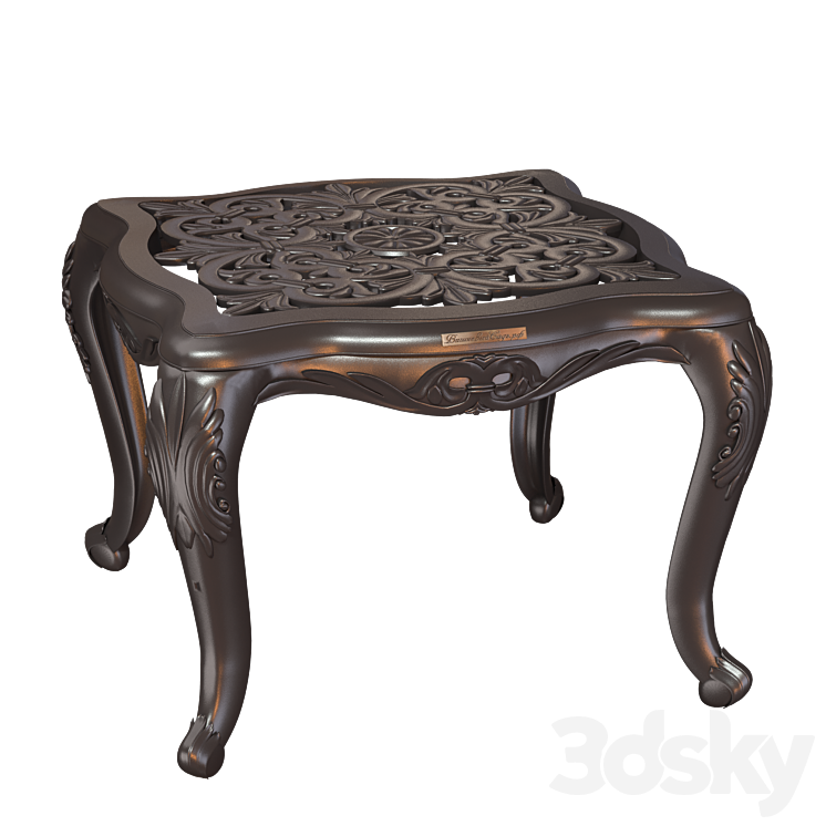 OM Azhur coffee table square 3D Model