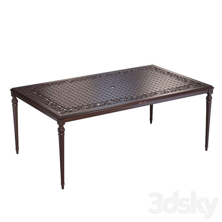 OM Espira rectangular table 3D Model
