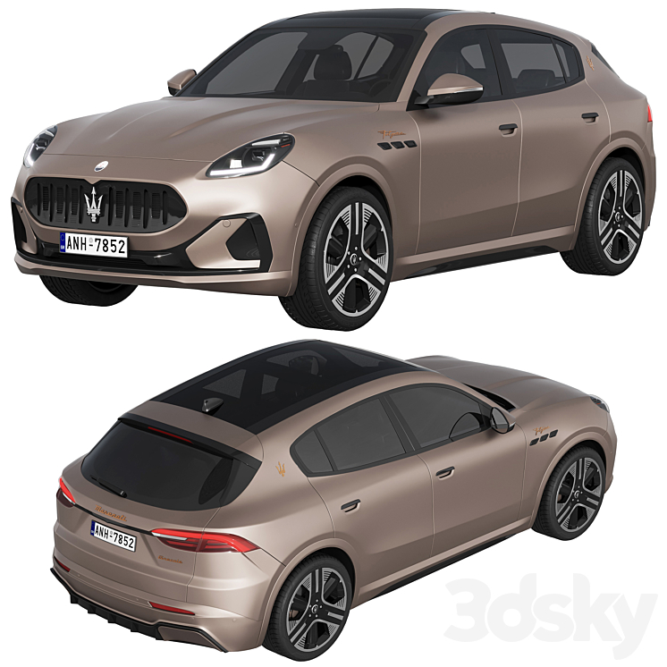 Maserati Grecale Folgore 3D Model Free