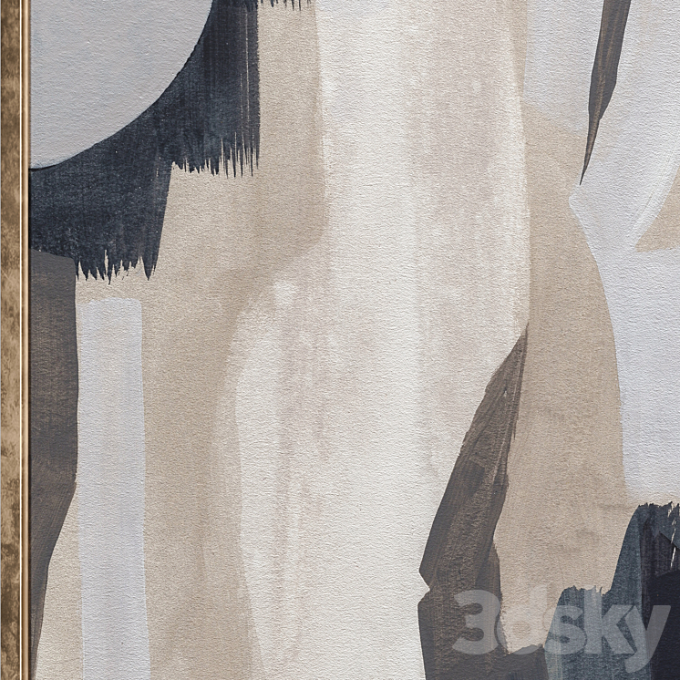 3d abstract painting on canvas