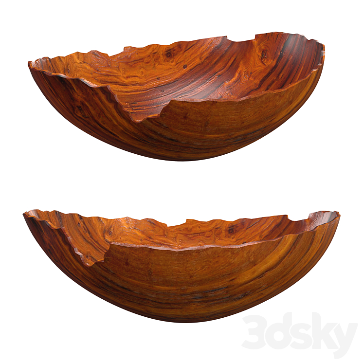 Koa Bowl by Gene Buscher 3D Model