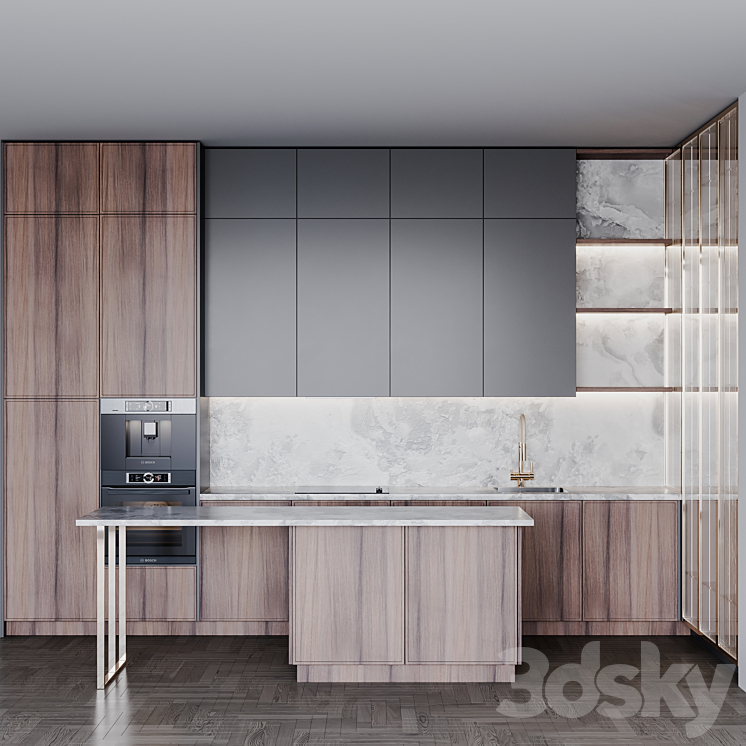 kitchen modern235 3D Model Free