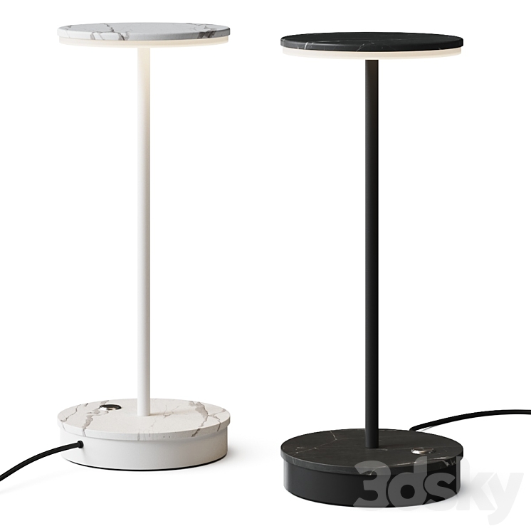 Linea Light Group Gemini Table Lamp 3DS Max Model - thumbnail 1