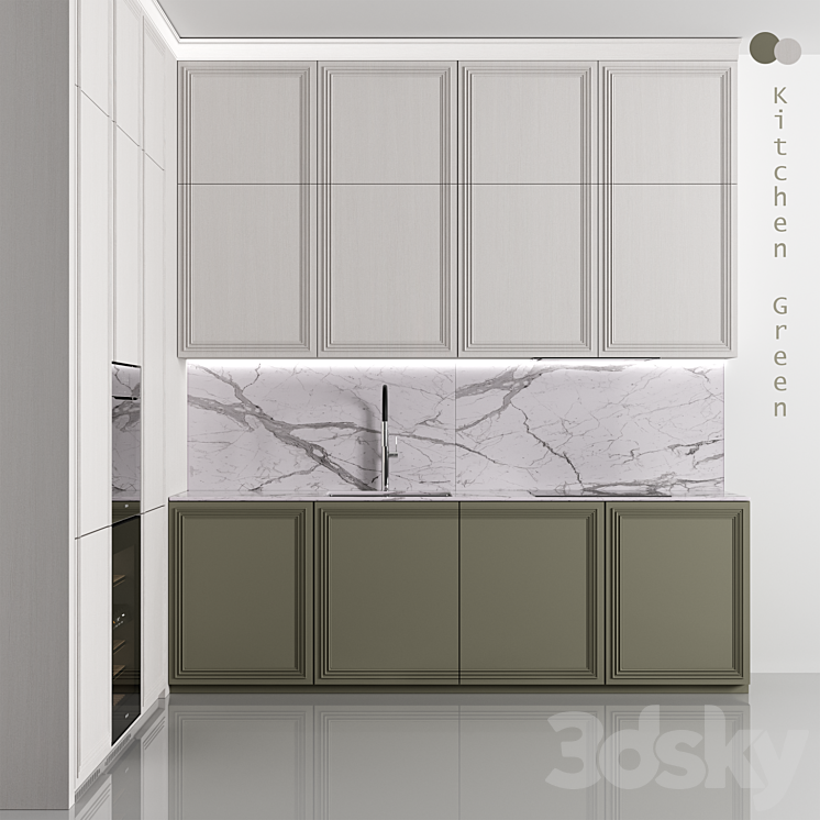 “Kitchen ?149 “”Green””” 3D Model