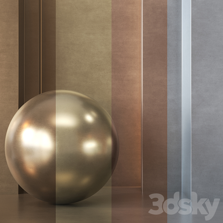 4 in 1 Metall Pack Textures 4K – Seamless – Vol 2 3D Model