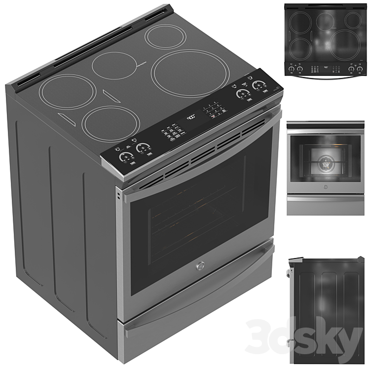 GE Appliance Collection 02 3DS Max Model - thumbnail 2