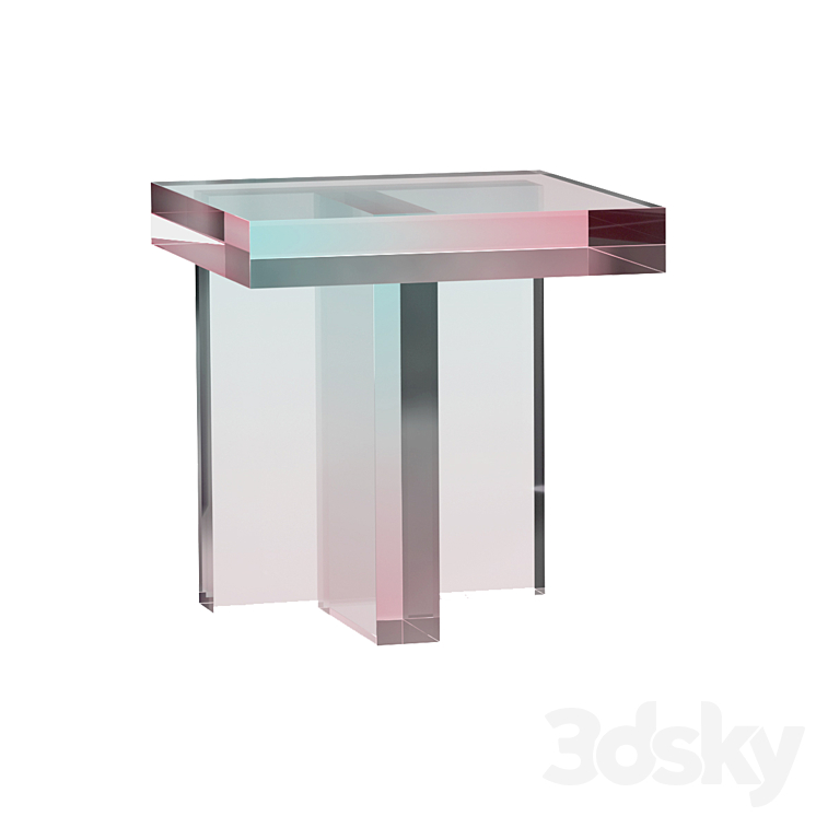 Tables Made With Dyed Acrylic Resin 3DS Max Model - thumbnail 2