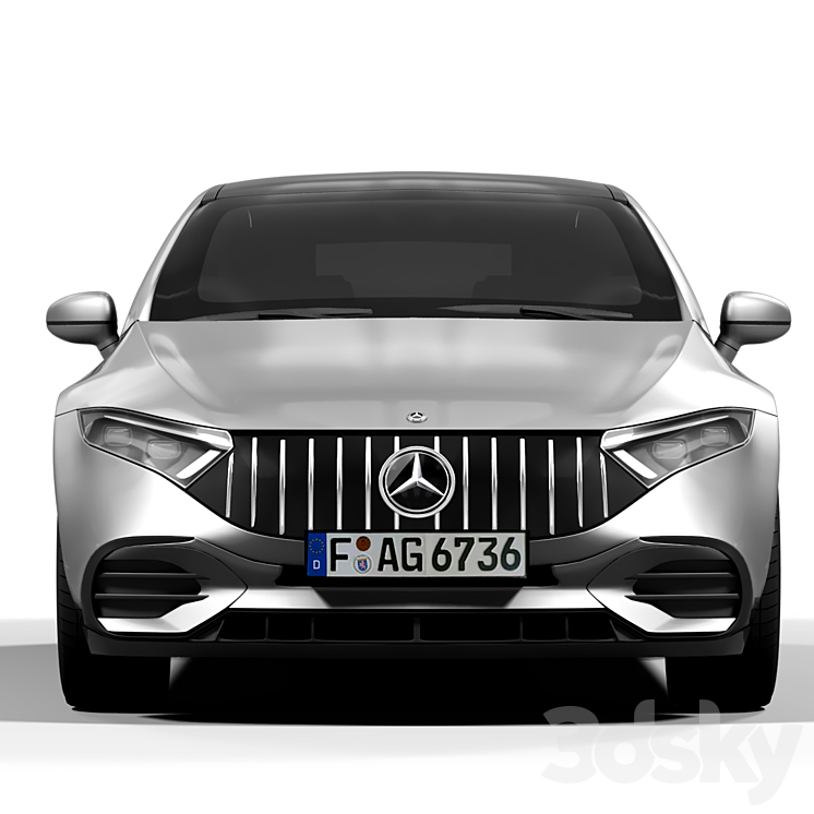 Mercedes-Benz-EQE_53_AMG 3D Model Free