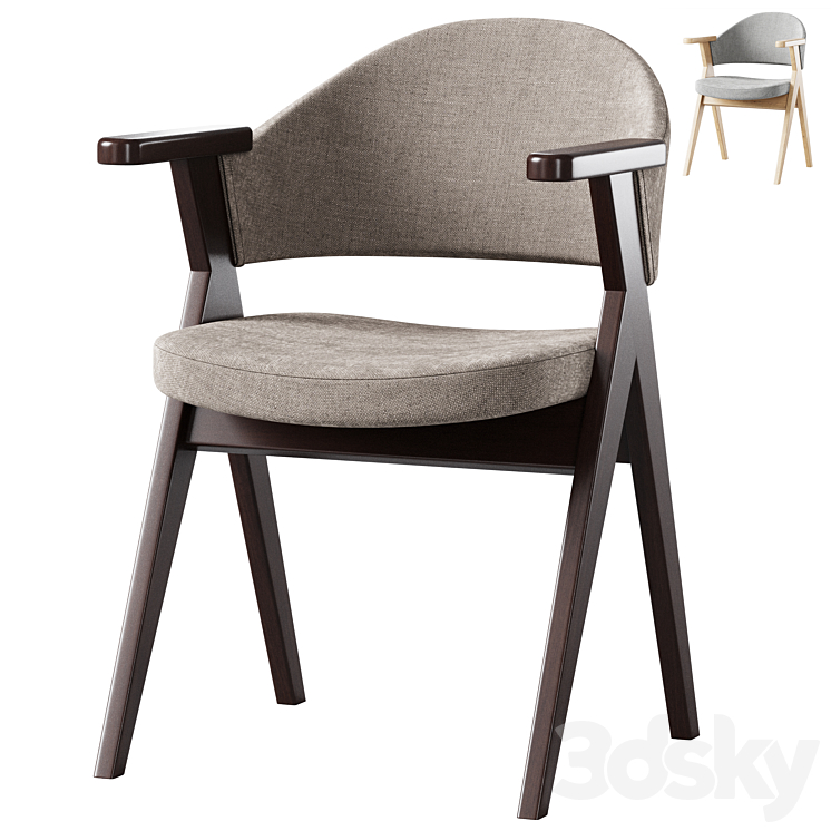 Chair Lester by deephouse 3D Model