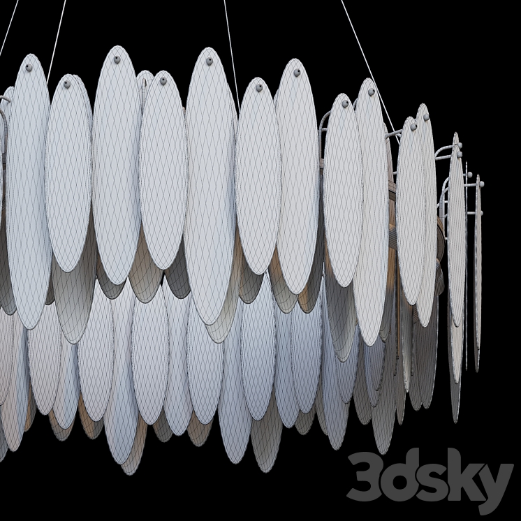 Pendant chandeliers RISSA R by Lampatron 3D Model Free