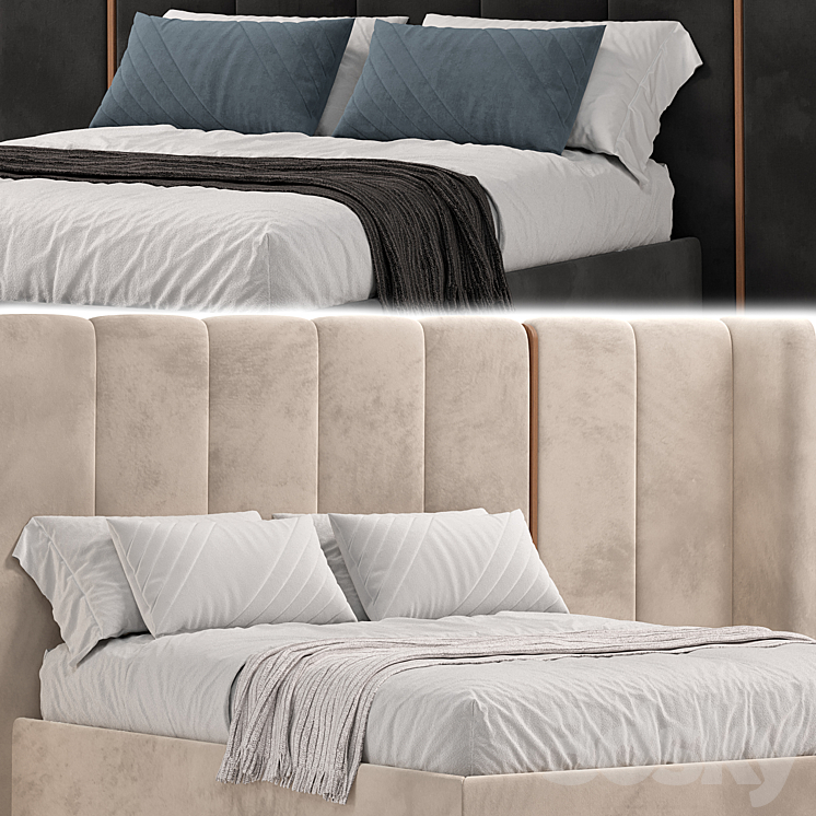 Apollo Bed by Porada 3DS Max Model - thumbnail 2