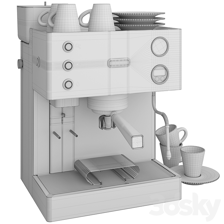 Lelit KATE PL82T Coffee Machine - Kitchen appliance - 3D model