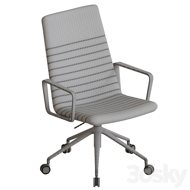 Flex Executive Chair SO1860 3DS Max - thumbnail 2