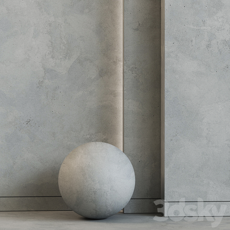 Decorative Plaster 01 by Devran3D 3D Model Free