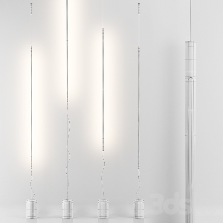 Vesoi - Stelo Ceiling - Floor Light 3D Model