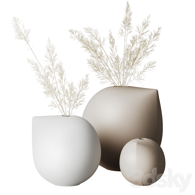 Set of vases DBKD Nib 3D Model