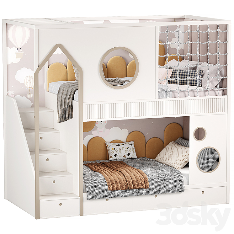 Kids Room Bed 3D Model