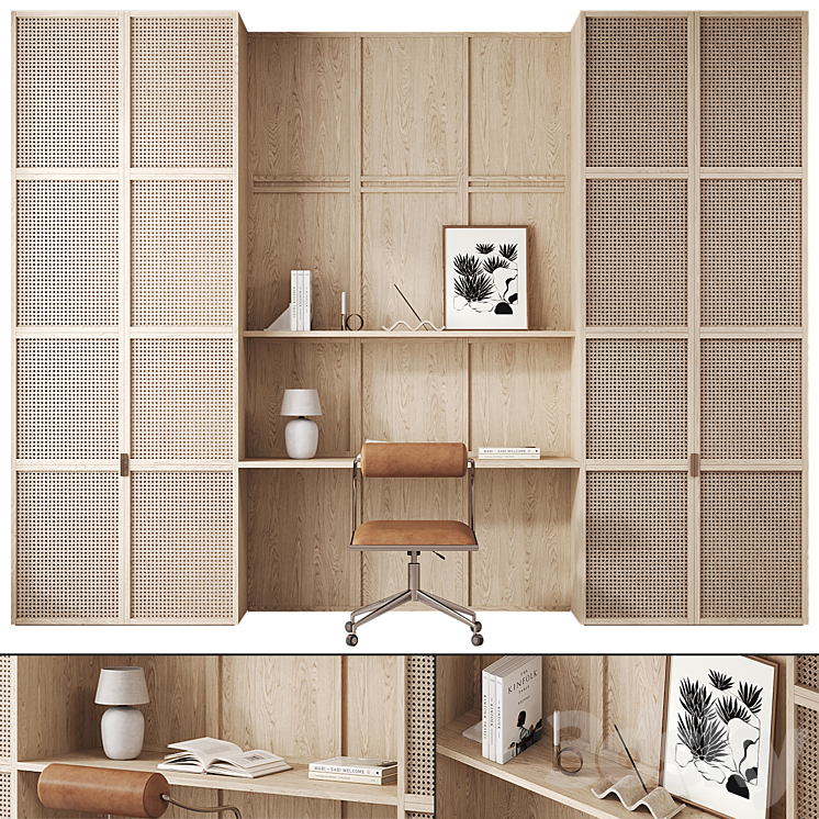 Workplace composition with Orsen Office Chair by CB2 Office furniture