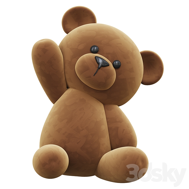 Teddy Bear Toys 3D Model Free
