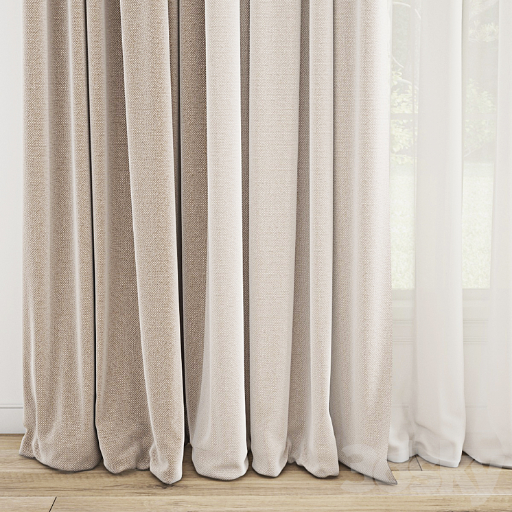 Curtain 780 3D Model Free