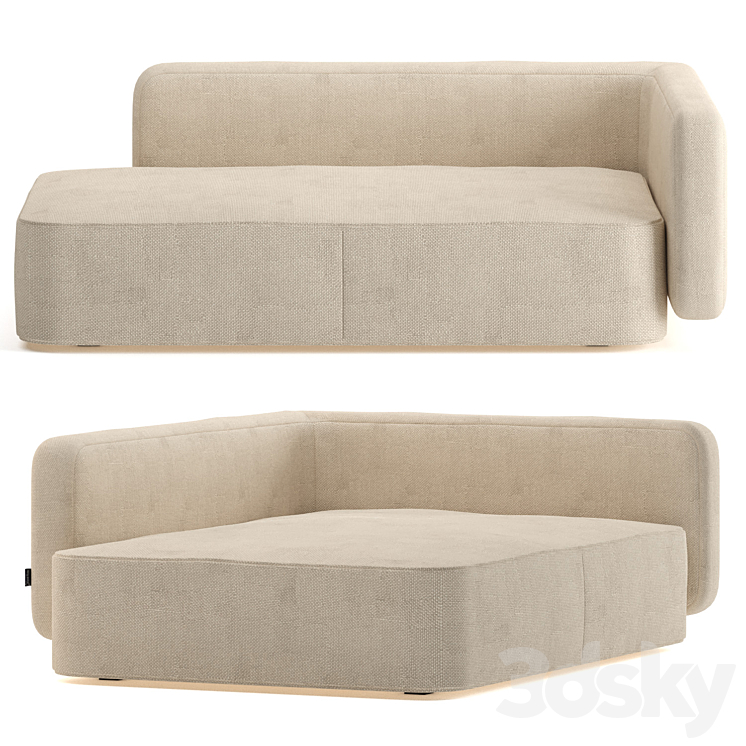 Bowie bed for pets by Kave Home 3D Model Free