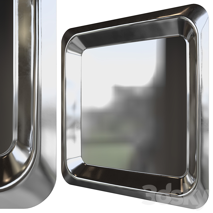 Mirror CATTELAN ITALIA GLENN 120×120 3DS Max Model - thumbnail 2