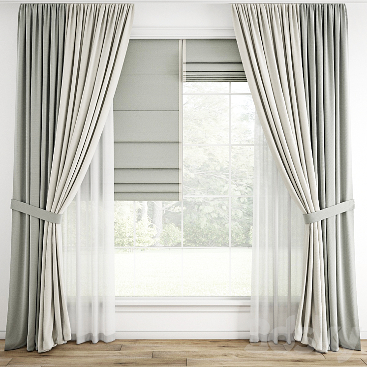 Curtain 786 3D Model
