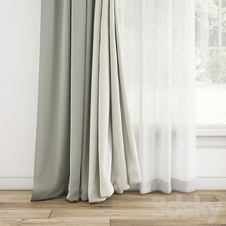 Curtain 786 3D Model
