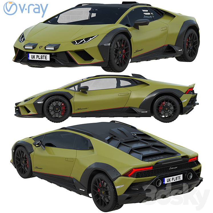 Lamborghini Huracan Sterrato 3D Model Free