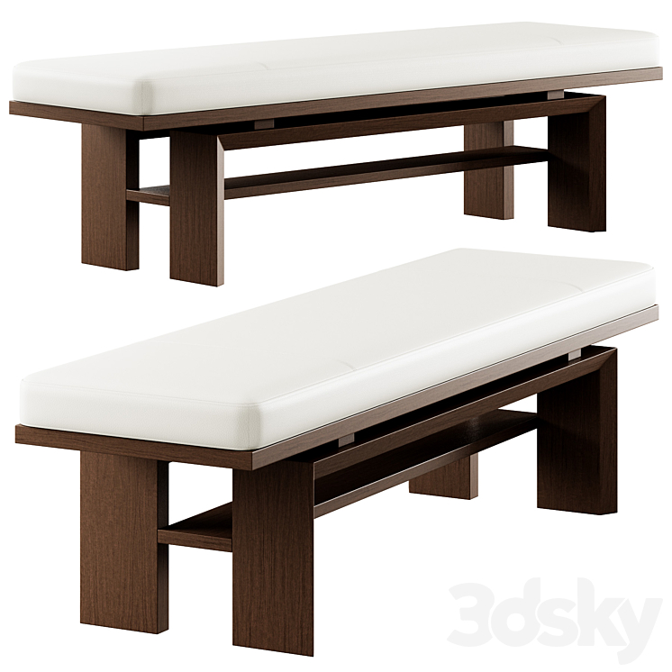 Bench by Barbara Barry 3DS Max Model - thumbnail 2