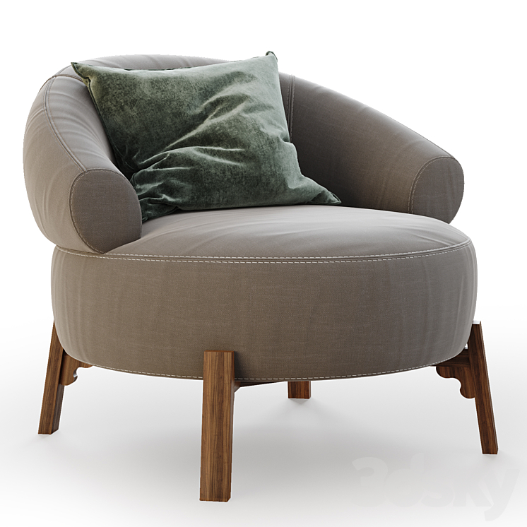 Nuevo Romola Occasional Chair 3D Model