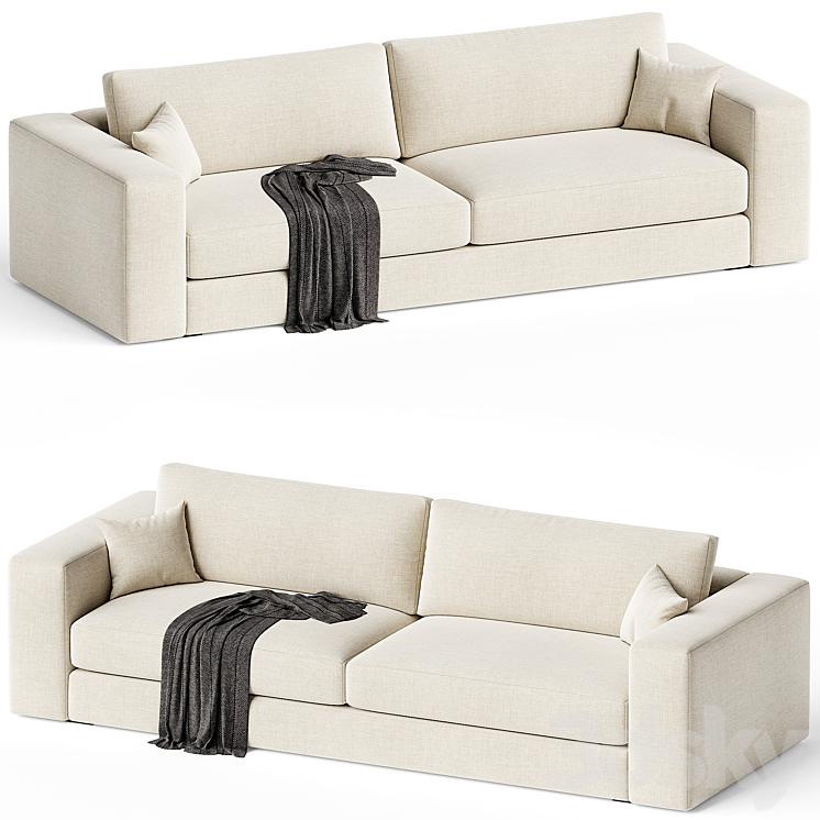 “Oceanside 102″” Wide-Arm Sofa” 3DS Max - thumbnail 2