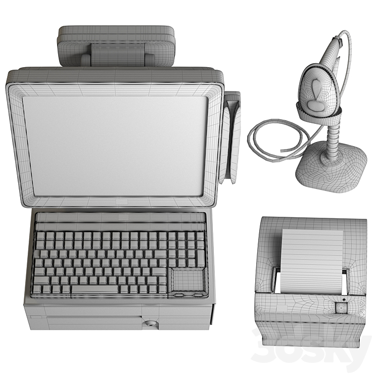 HP Cashier 3D Model