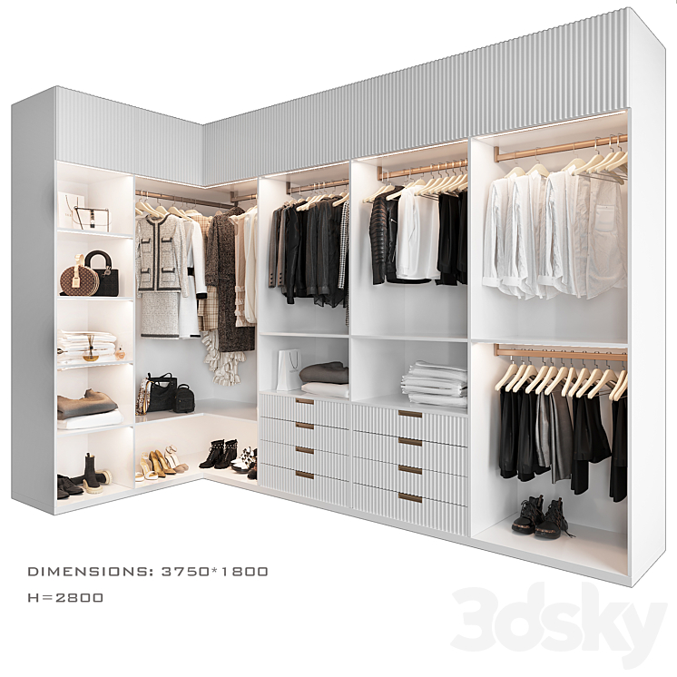 Dressing room 9 3D Model
