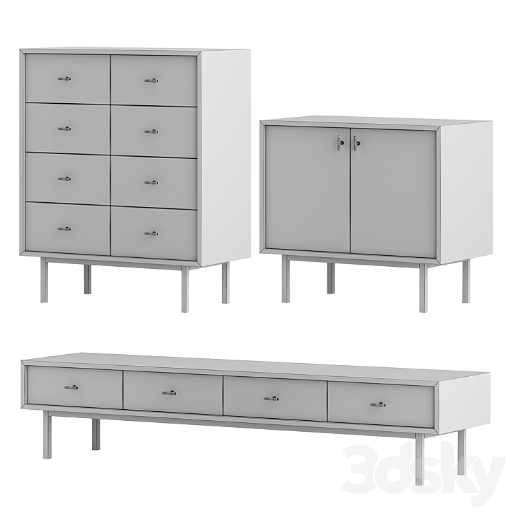 Dressers Emerson 3DS Max Model - thumbnail 2