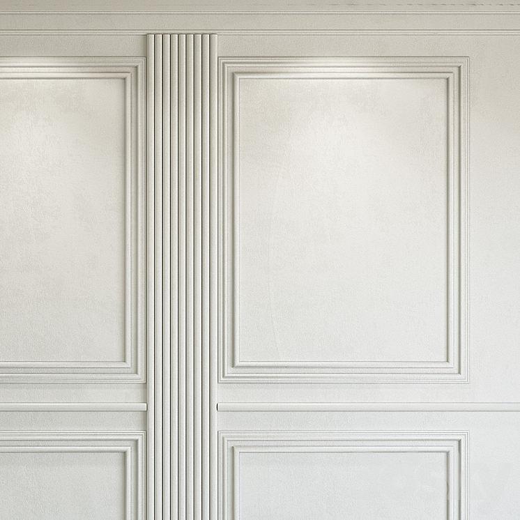 Decorative plaster with molding 275 3D Model Free