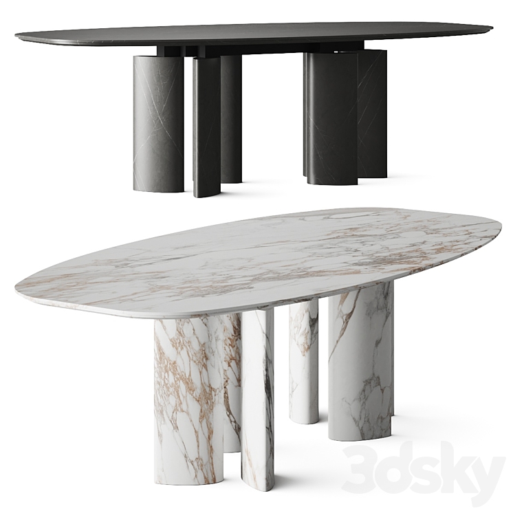 Kreoo Ellenico Dining Table 3DS Max - thumbnail 2