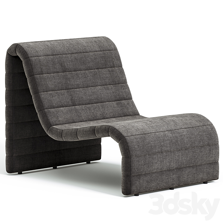 Zurich Occasional Chair 3DS Max Model - thumbnail 2