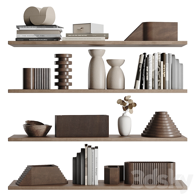 Decorative set 8 3D Model Free