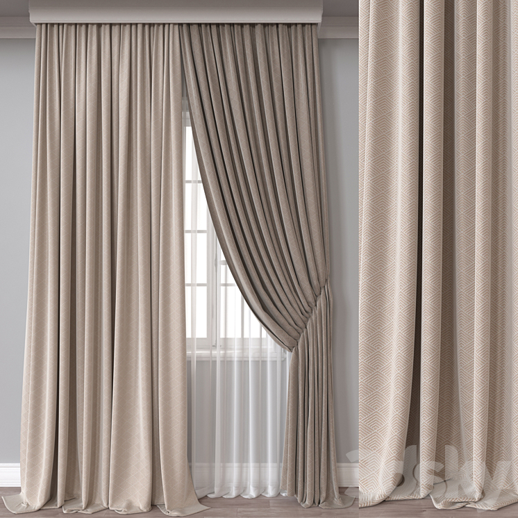 Curtain A696 3D Model