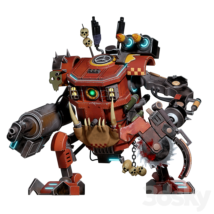 War Robot 3DS Max Model - thumbnail 1