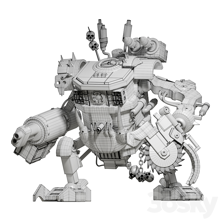 War Robot 3DS Max Model - thumbnail 2