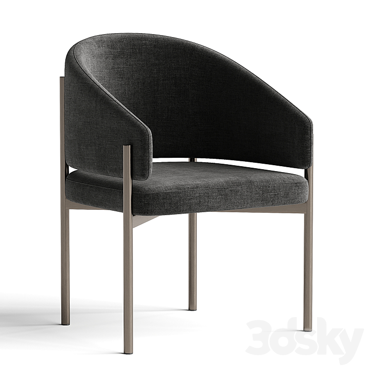 Solana Dining Chair 3DS Max - thumbnail 2