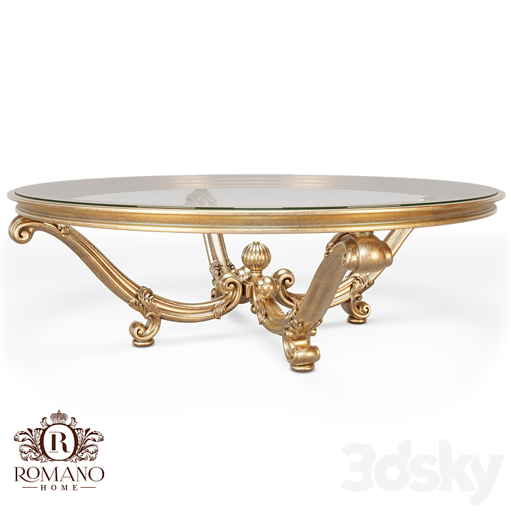(OM) Round coffee table Daniele Romano Home 3D Model